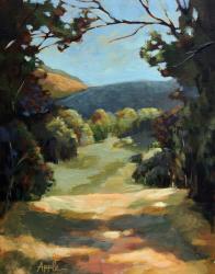 Backroad - original landscape oil painting